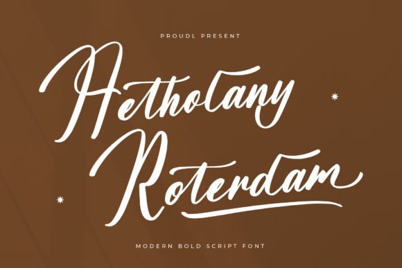 Aetholany Roterdam: A Bold Script Font for Branding