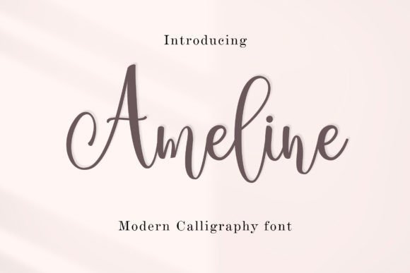 Ameline Typeface for Elegant Campaign Design
