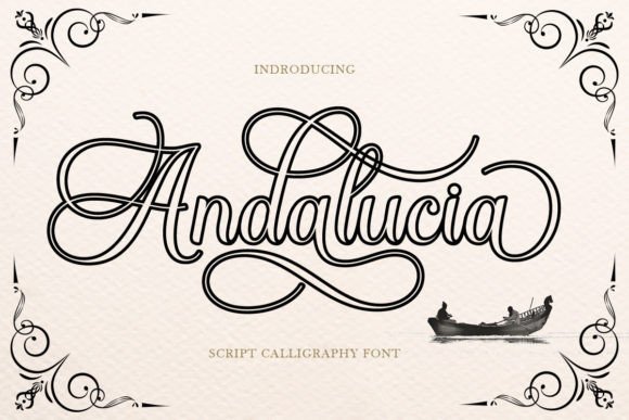Andalucia Outline Font for Elegant Campaigns