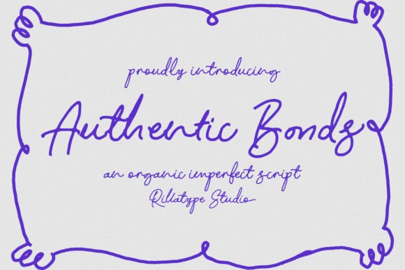 Authentic Bonds: A Handwritten Font for Real Brands