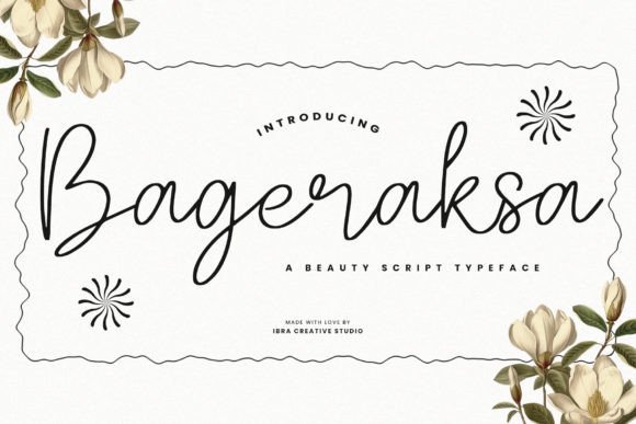 Bageraksa Typeface for Elegant Brand Design