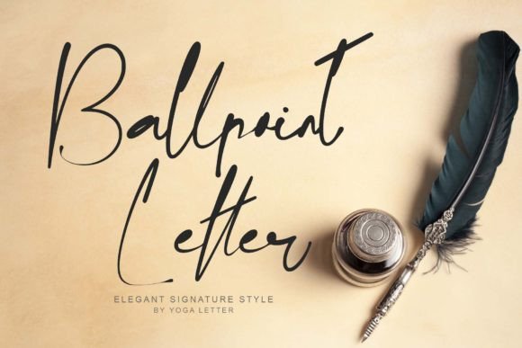 Ballpoint Letter Typeface for Elegant Campaigns