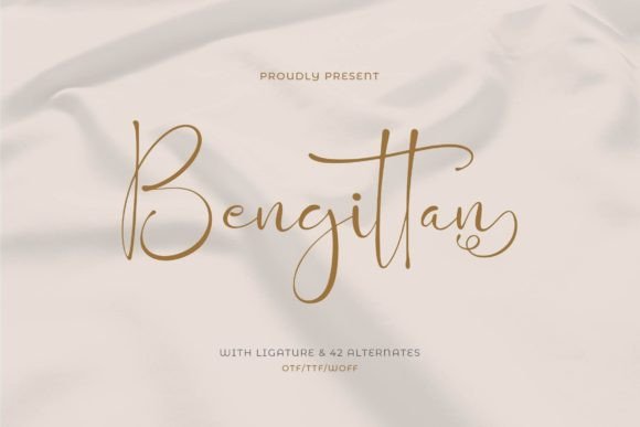 Bengittan Font for Elegant Brand Identity