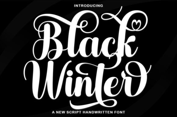 Black Winter Font: A Premium Script for Modern Design
