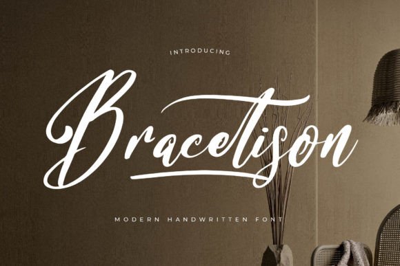 Bracetison: A Modern Script Typeface for Editorial Design