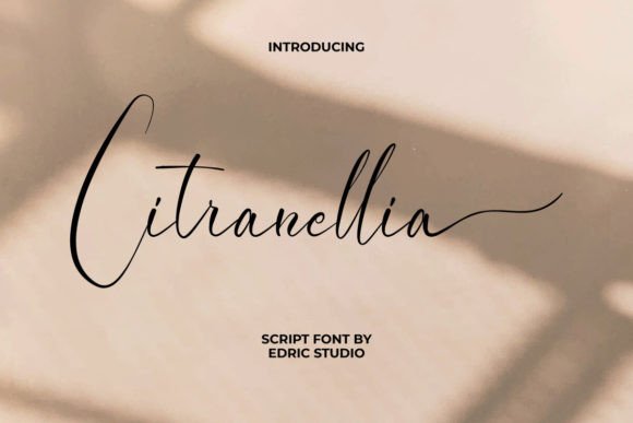 Citranellia Font: Elegant Script for Designers