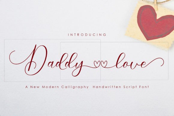 Daddy Love: A Graceful Script Font for Editorial Design