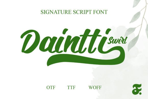 Daintti Swirl Font for Elegant Business Branding