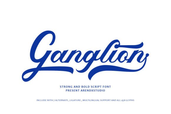 Ganglion Font Review: Bold Script for Designers