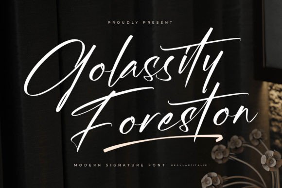 Golassity Foreston: Elegant Script Typeface for Web
