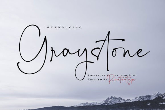 Graystone Font: Elegant Script for Editorial Design