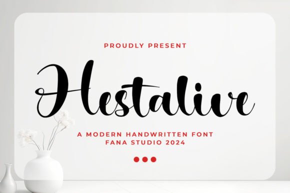 Hestalive: A Modern Script Font for Editorial Design