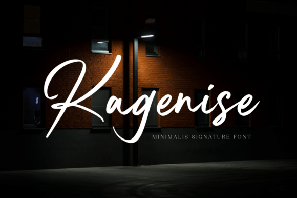 Kagenise: The Signature Font for Elegant Branding