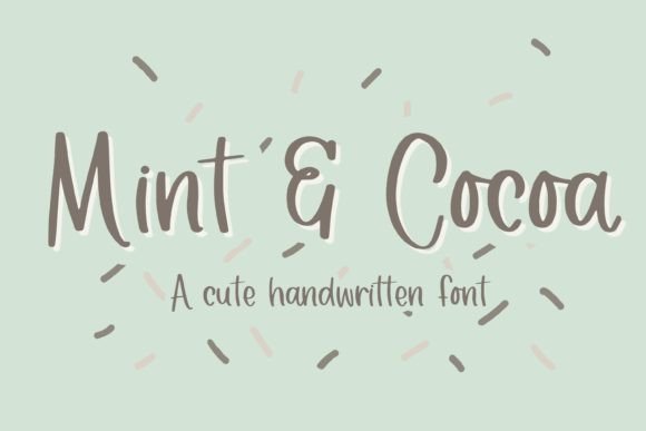 Mint Cocoa: A Charming Handwritten Font for Editorial Design