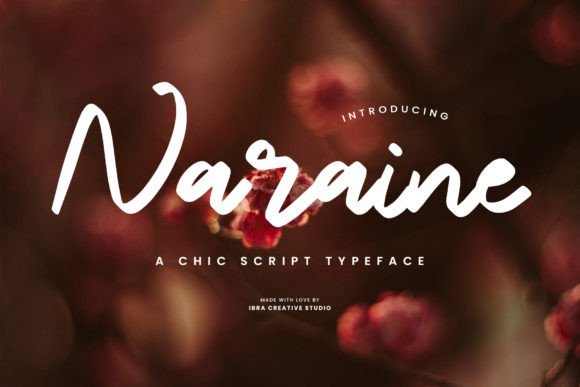 Naraine Script Font for Elegant Handmade Brands