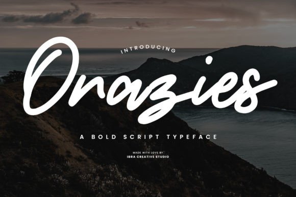 Orazies Bold Script Typeface for Branding