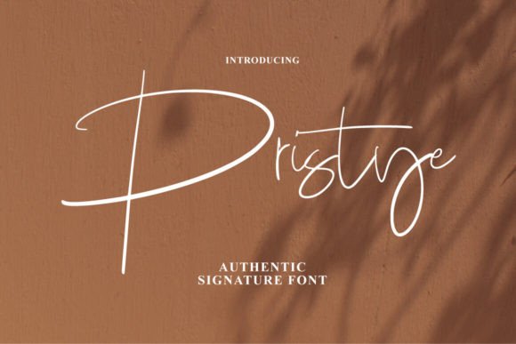 Pristye: An Elegant Script Font for Branding