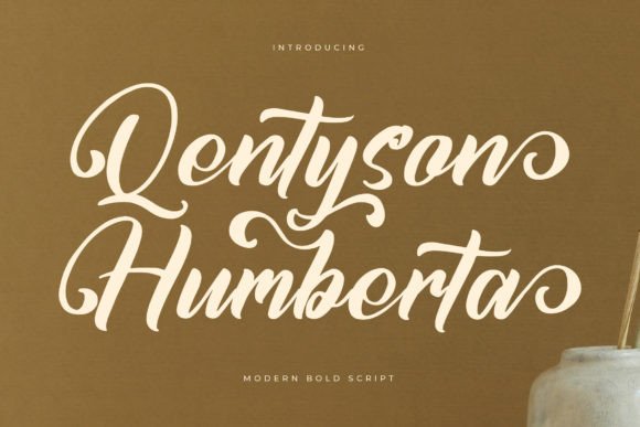 Qentyson Humberta: A Modern Bold Script Typeface