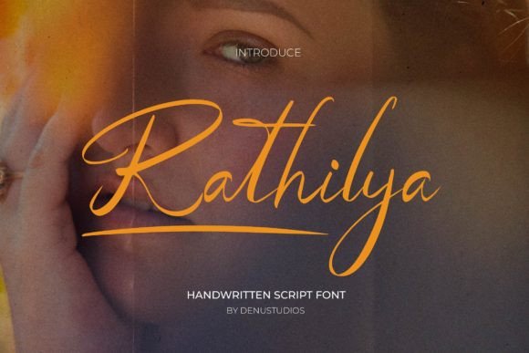 Rathilya: A Refined Script Font for Editorial Design