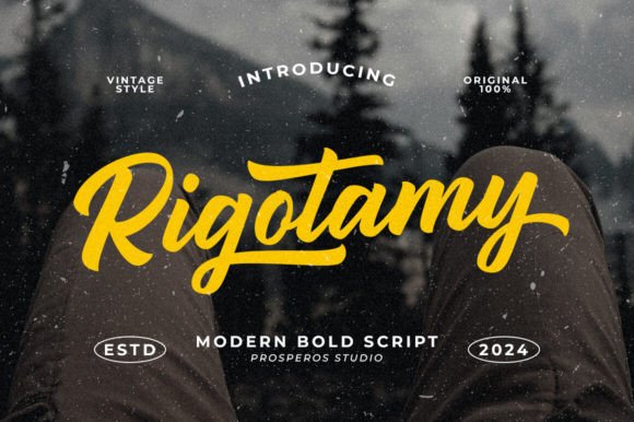 Rigotamy Typeface for Editorial Design