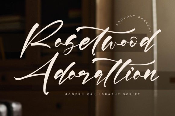 Rosetwood Adorattion: An Elegant Script Typeface