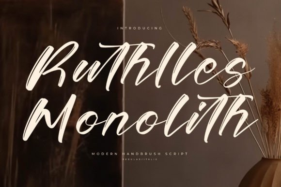 Ruthlles Monolith Font for Elegant Branding