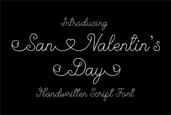 San Valentin s Day: A Romantic Script Typeface for Marketers