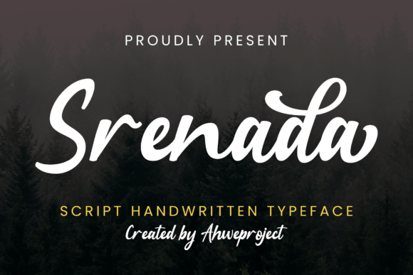 Srenada: A Handwritten Font for Authentic Branding