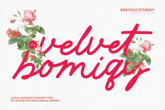 Velvet Bomiqy Typeface for Modern Branding