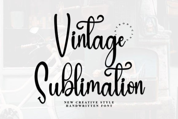Vintage Sublimation Font for Makers