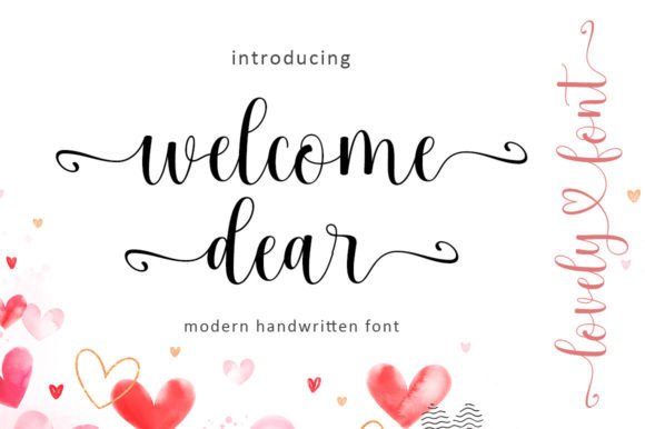 Welcome Dear: A Handwritten Font for Modern Brands